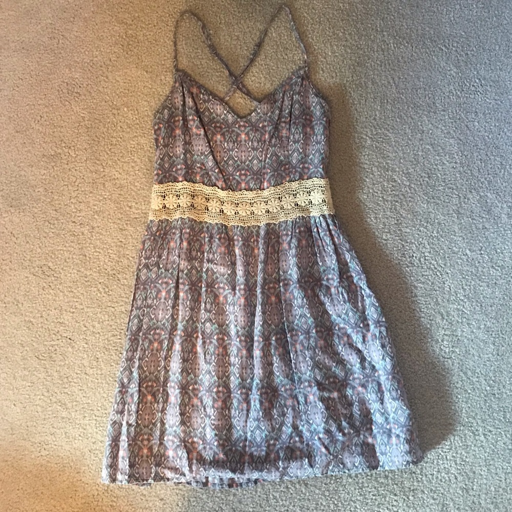 Hollister Kaleidoscope Strappy Mini Dress